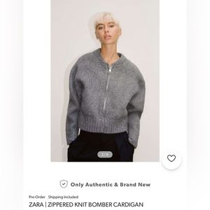Zara Zippered Knit Bomber